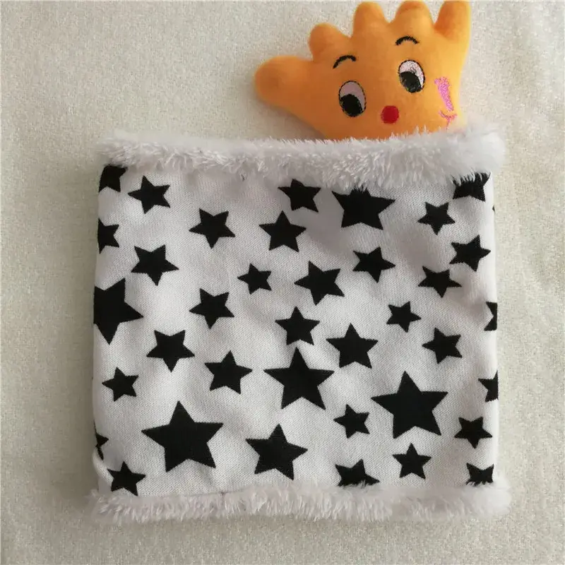 Miniaturbild: New Winter Scarf Infinity Baby Scarfs Five Star Boys Girls Cotton Kids Scarf