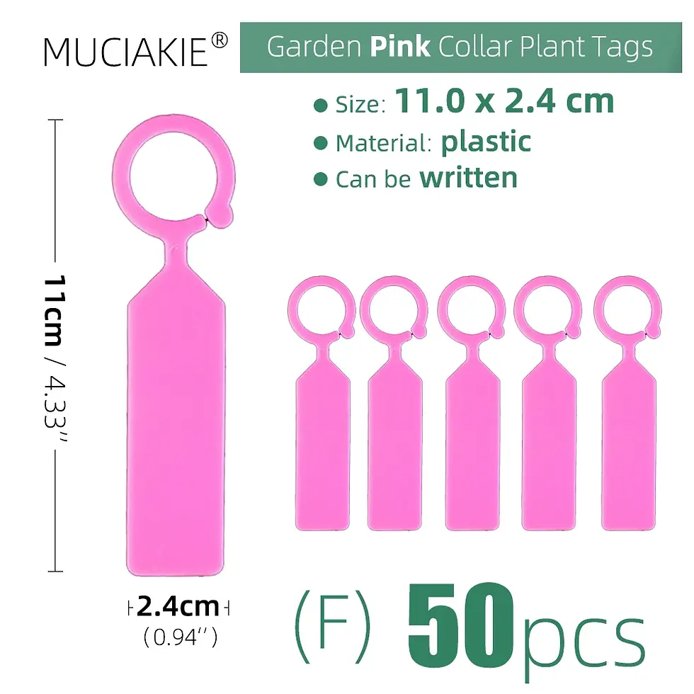 Miniaturbild: 50PCS High Quality Plastic Plants Tags Nursery Garden Ring