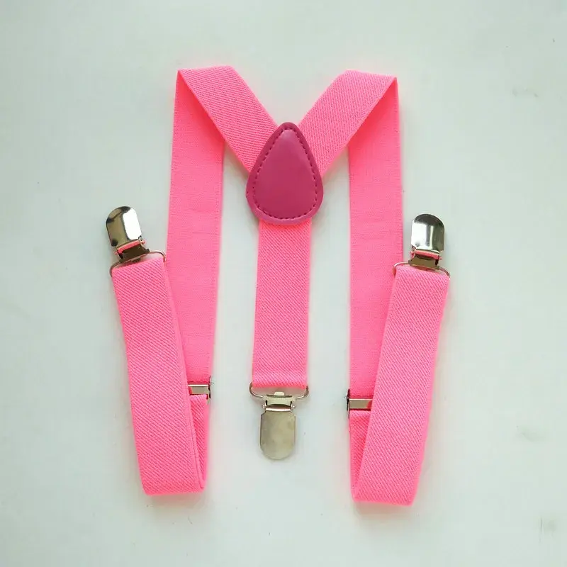 Miniaturbild: Elastic Baby Boys Girls Suspenders Y Back Clips on Solid Color