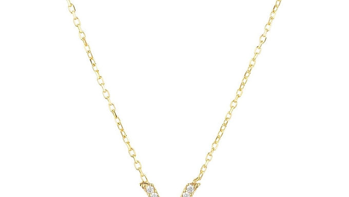 Zodiac Star Sign Pendant Necklace Gold Pisces