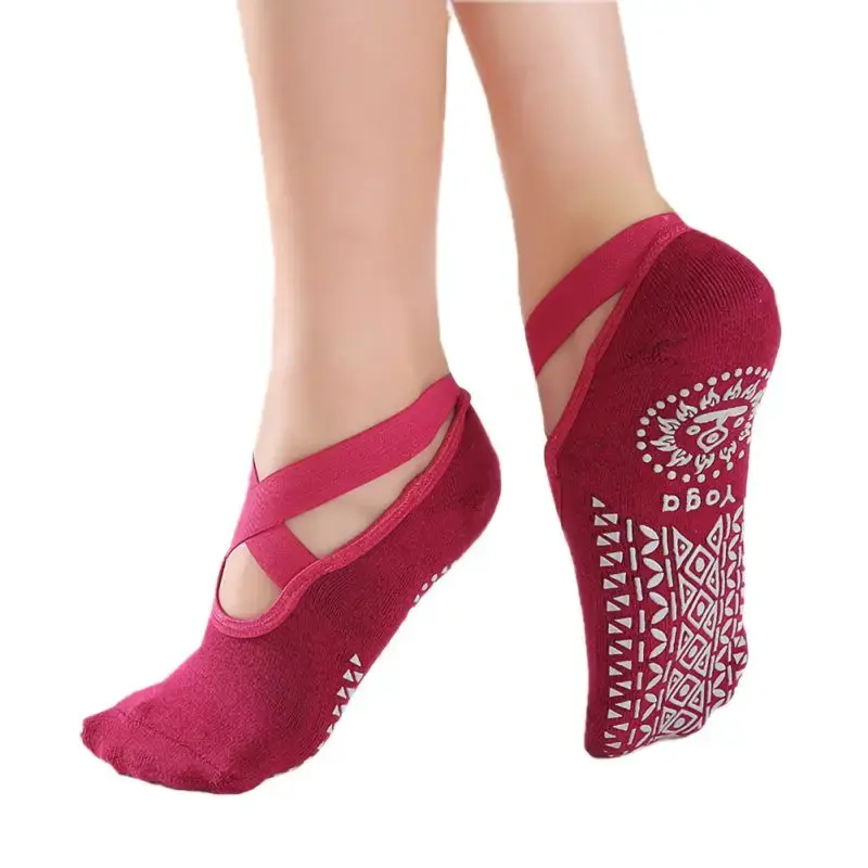 Miniaturbild: Yoga Pilates Socks Anti-Slip Socks Breathable Cotton