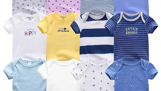 Uniesx Newborn Baby Rompers Clothing 7Pcs/Lot Infant Jumpsuits 100%Cotton