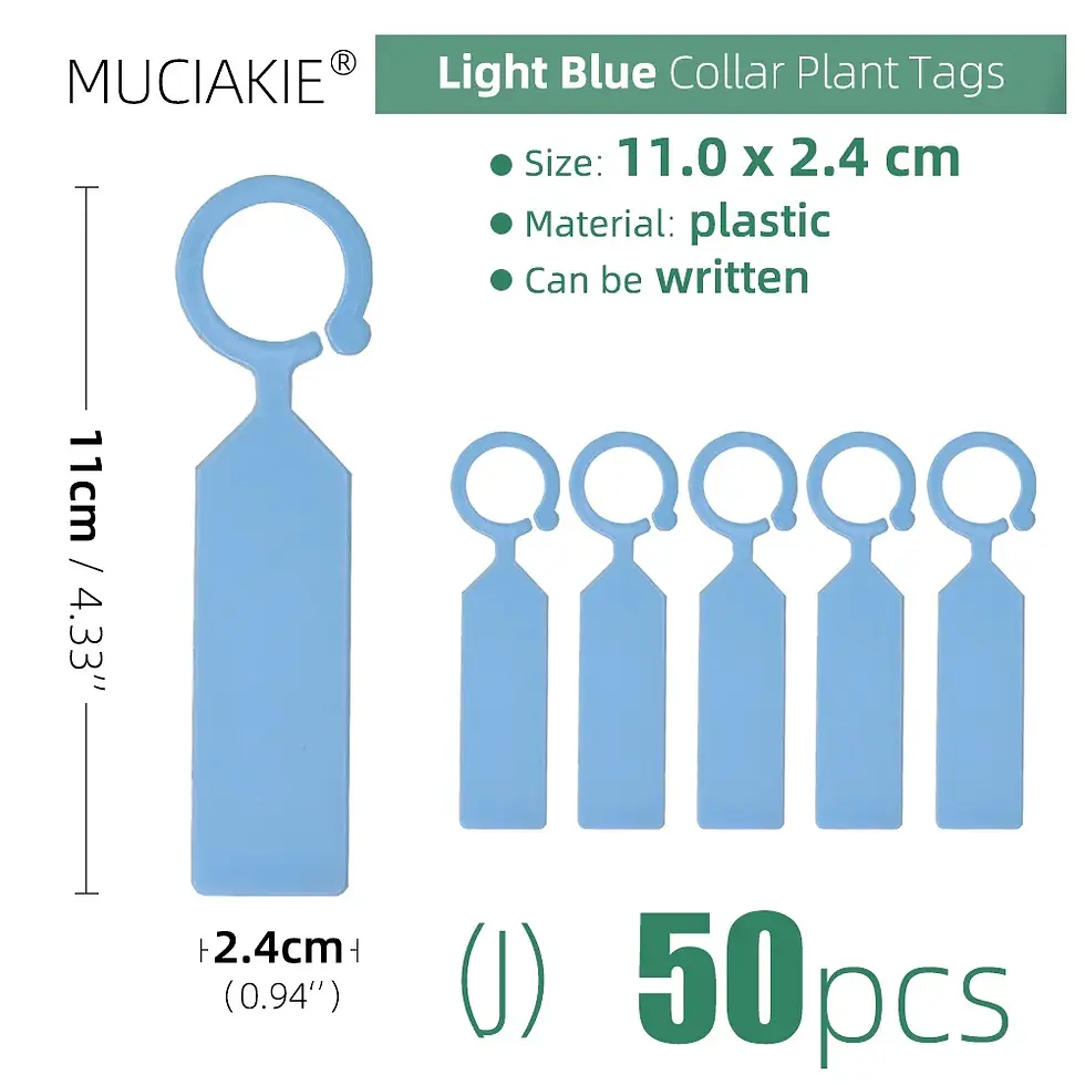 Miniaturbild: 50PCS High Quality Plastic Plants Tags Nursery Garden Ring