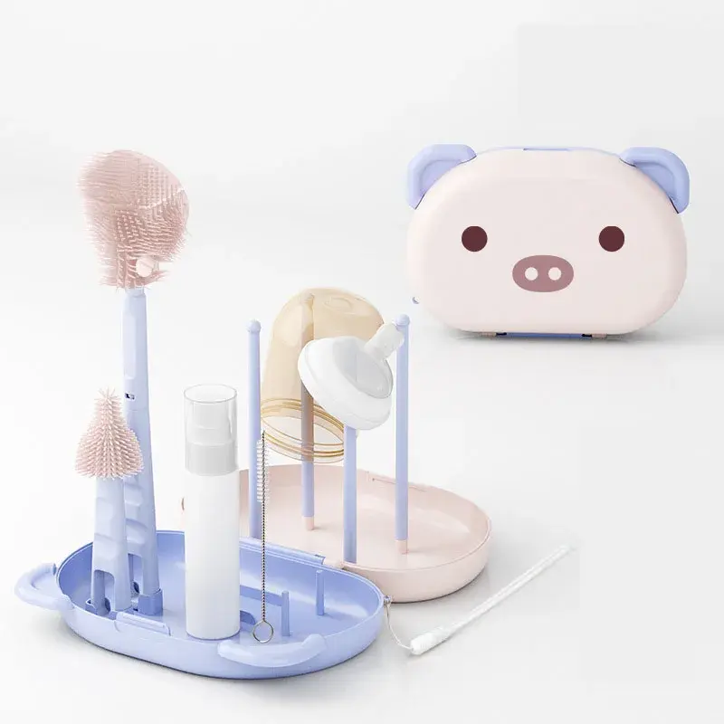 Miniaturbild: Baby Feeding Cup Stand Milk Bottle Drying Rack Nippler Drainer Pacifier Holders