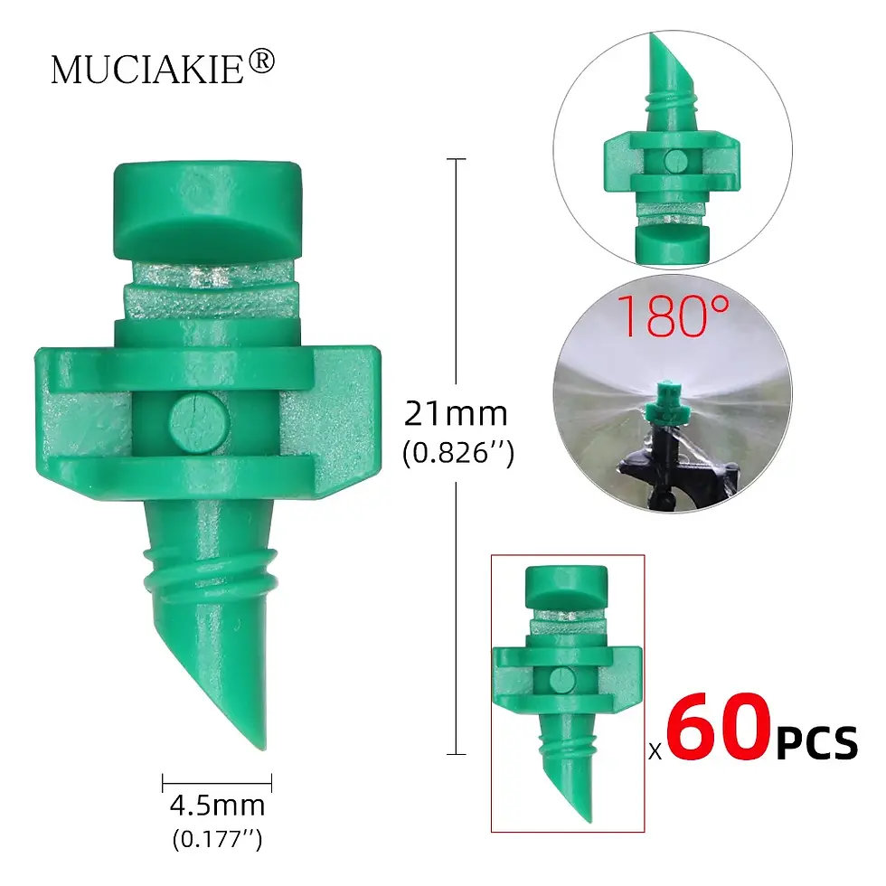 Miniaturbild: MUCIAKIE 60pcs/Pack 90 180 360 Degree Refraction Nozzle