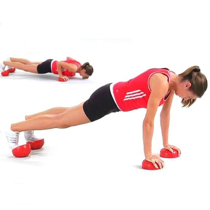 Thumbnail: Newly Inflatable Half Sphere Yoga Balls PVC Massage Gym Ball