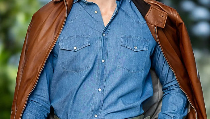 100% Cotton Four-Season Blue Denim Shirt