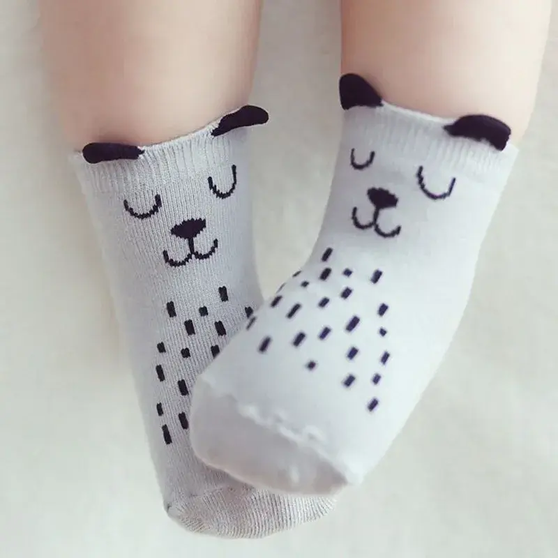 Miniaturbild: Spring Baby Socks Newborn Cotton Boys Girls Cute Toddler Anti-Slip Socks