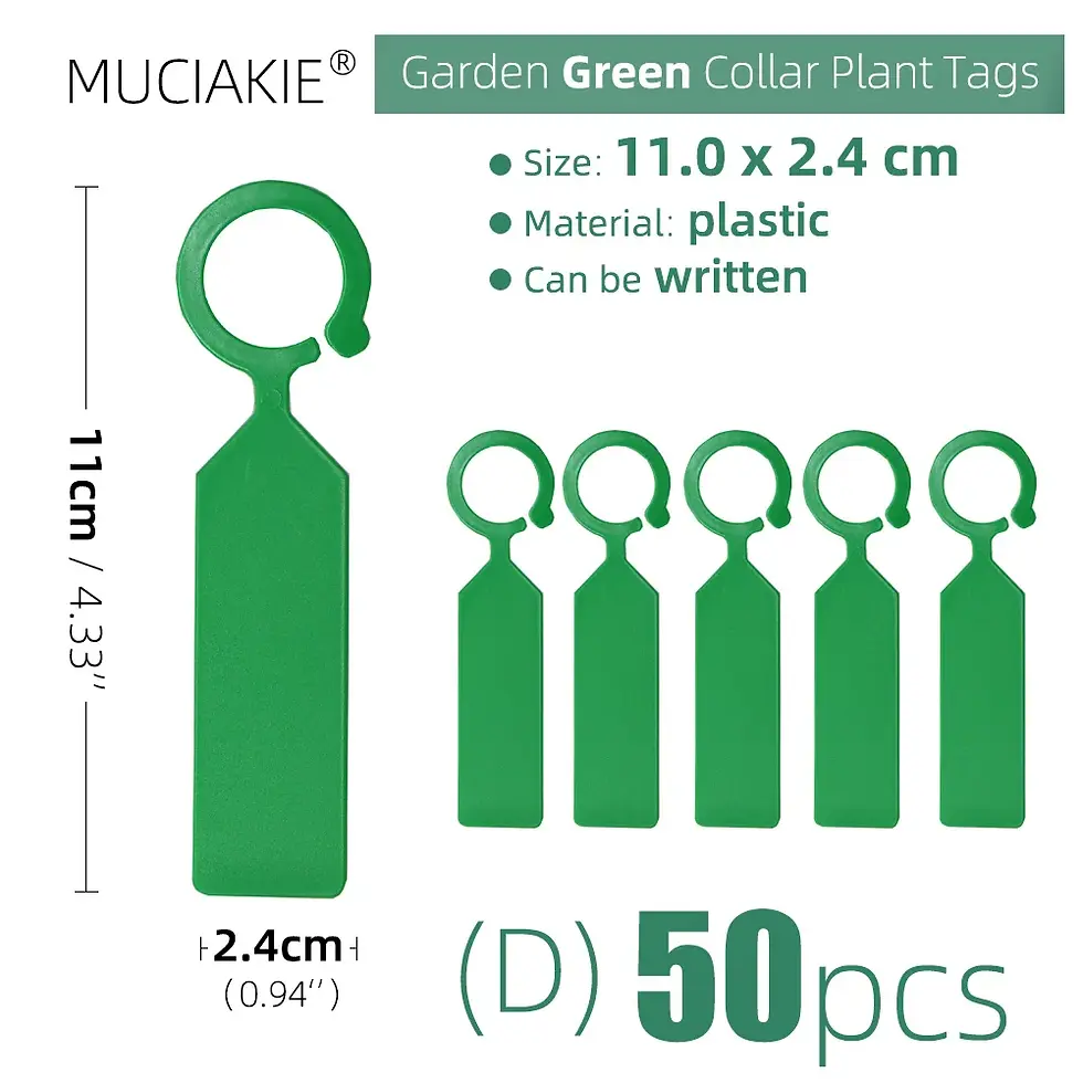 Miniaturbild: 50PCS High Quality Plastic Plants Tags Nursery Garden Ring