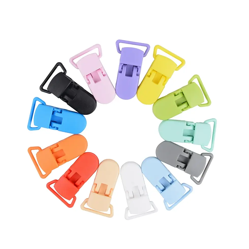 Miniaturbild: LOFCA 10pcs Baby Pacifier Clips 15/20mm Plastic Pacifier Clips