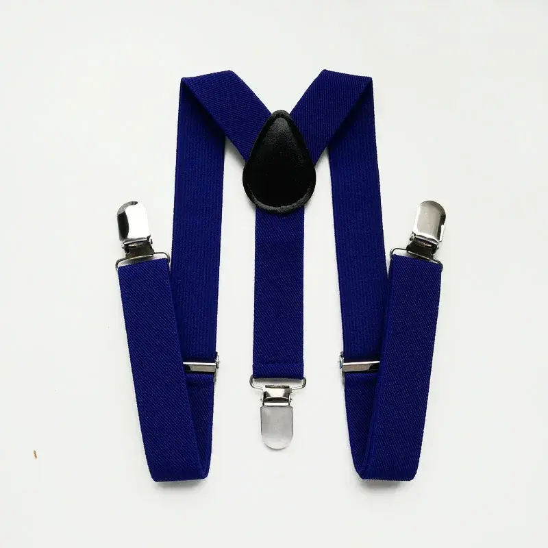 Miniaturbild: Elastic Baby Boys Girls Suspenders Y Back Clips on Solid Color