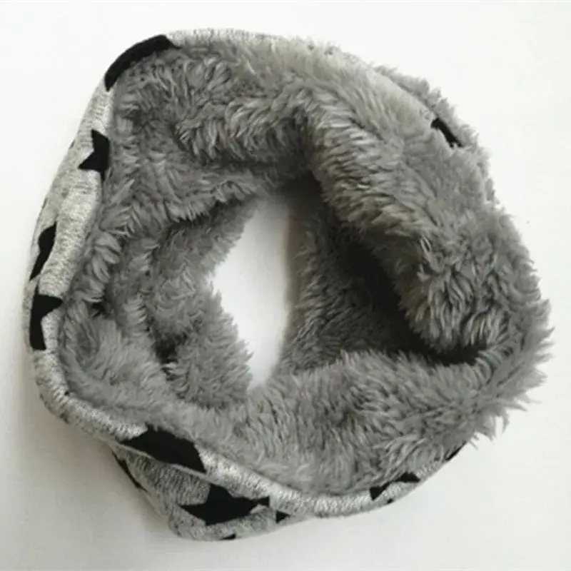 Miniaturbild: New Winter Scarf Infinity Baby Scarfs Five Star Boys Girls Cotton Kids Scarf
