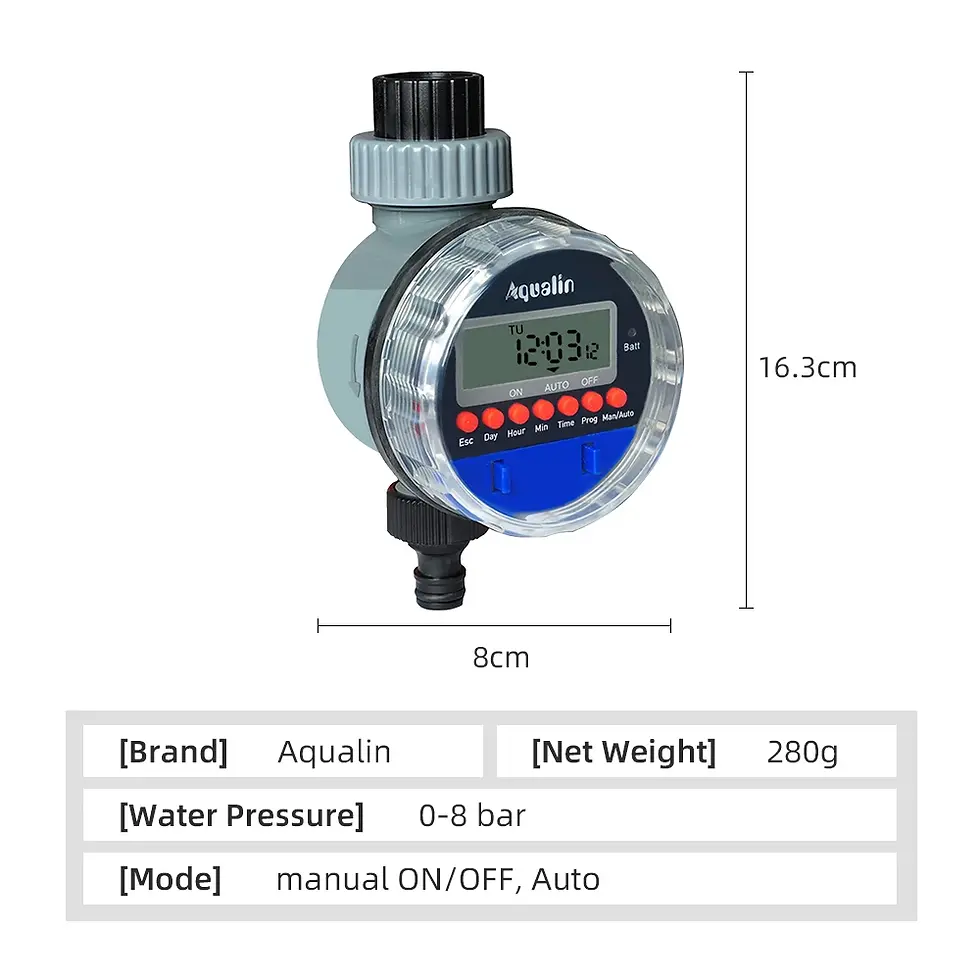 Miniaturbild: 2pcs  Electronic LCD Display Home  Ball Valve  Water Timer