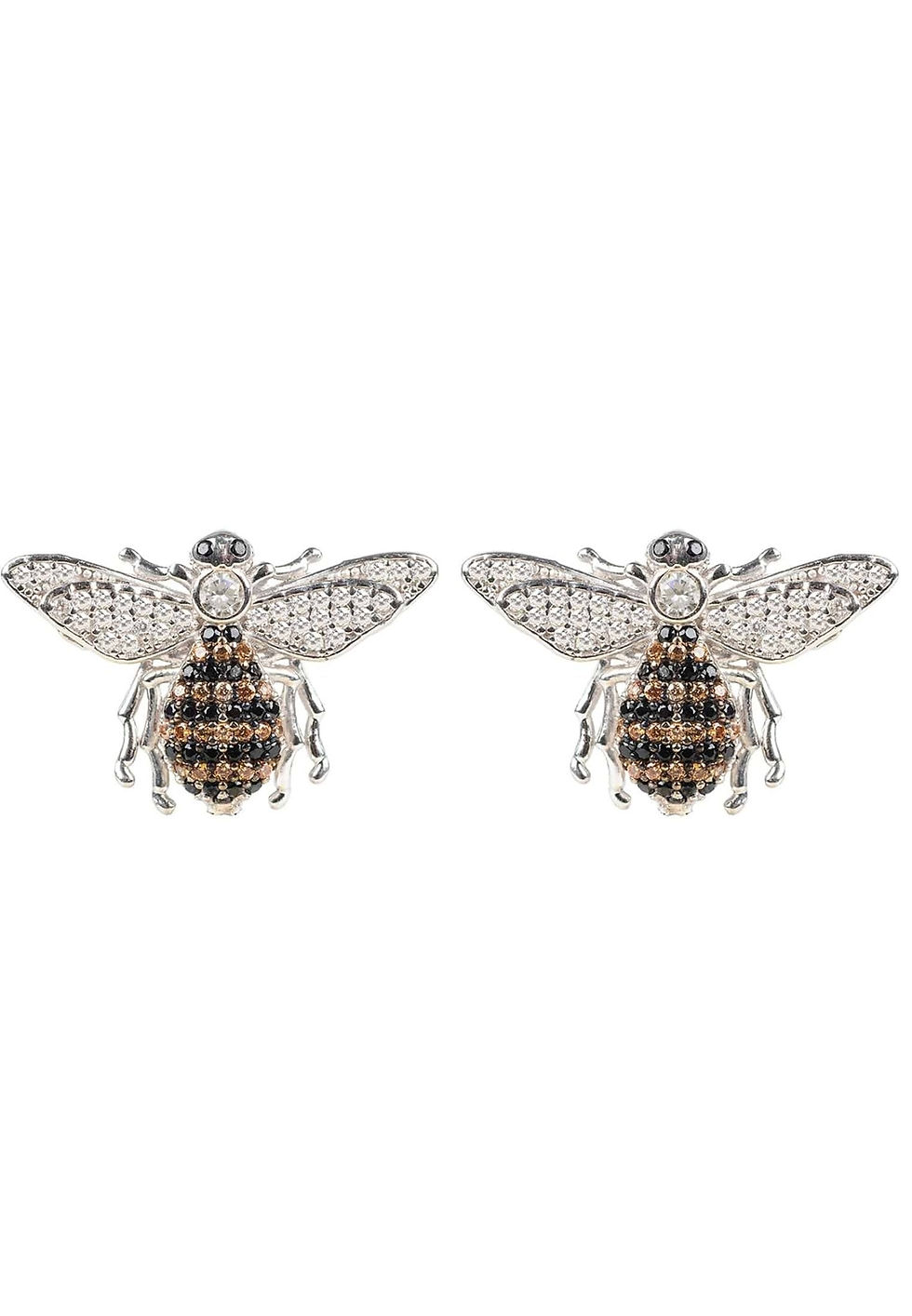 Miniaturbild: Honey Bee Stud Earrings Silver