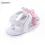 Thumbnail: Lytwtw's Children Baby Kids Boys Girls Shoes Non-Slip Canvas Bowknot Sandals