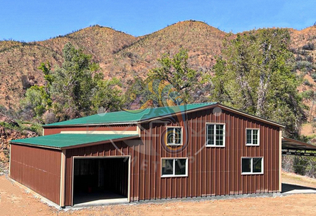 Brown Barn/ Shed/Storage
Galvanized steel/ durable/affordable/custom made/ made to order/affordable
