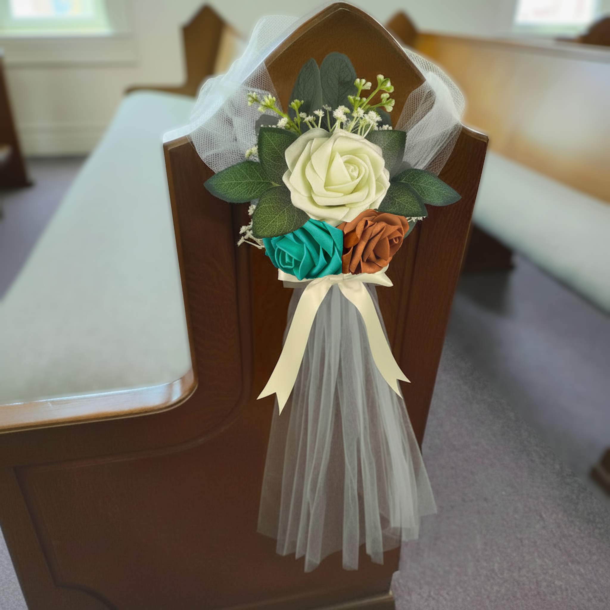Where the West Begins | Set of 10 ѡedding թew ϑecorations | Church Pew Decor