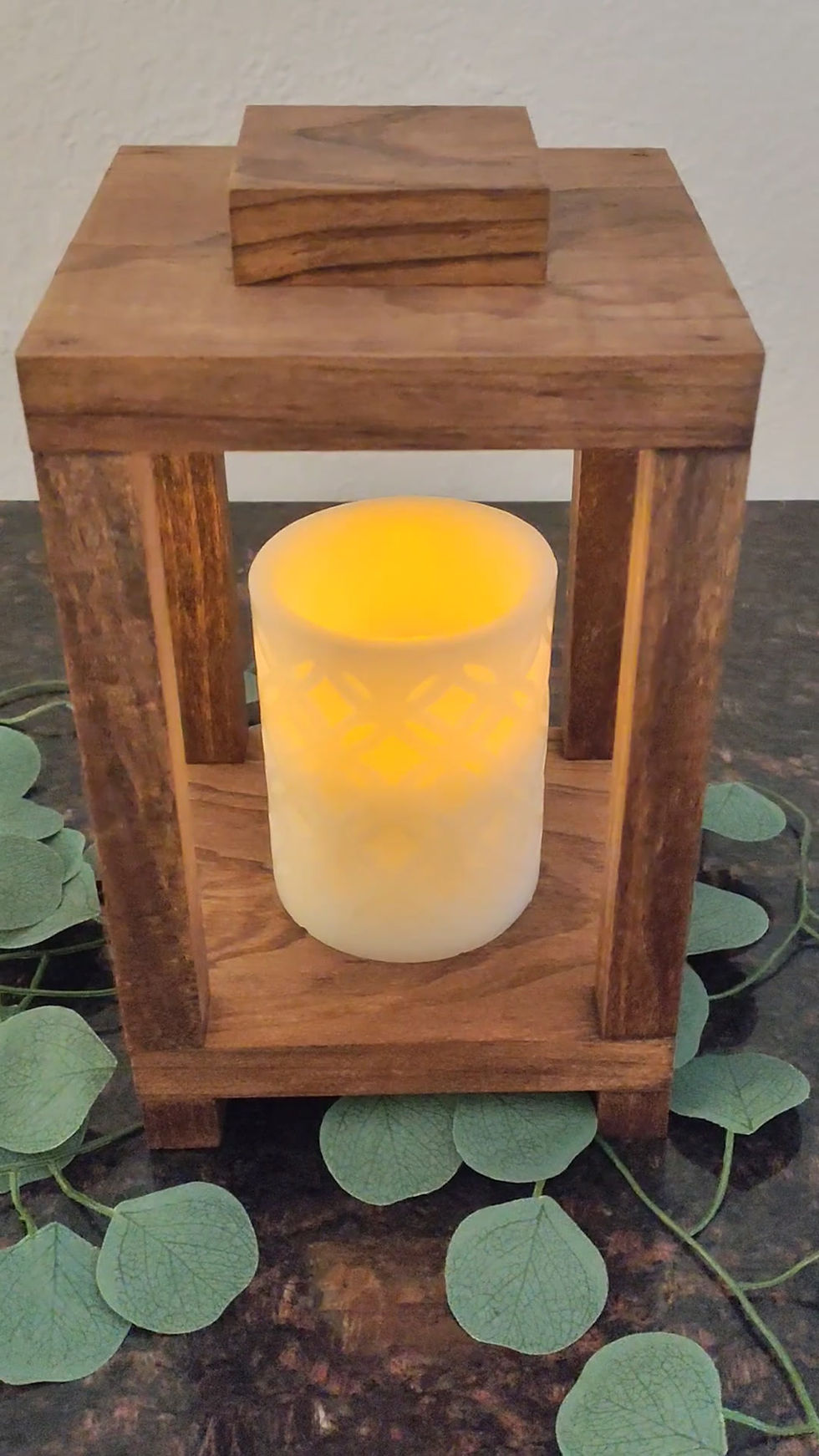 Thumbnail: Set of 6 Rustic Wood Lantern Centerpieces | Wood Lanterns | Quality Pinewood