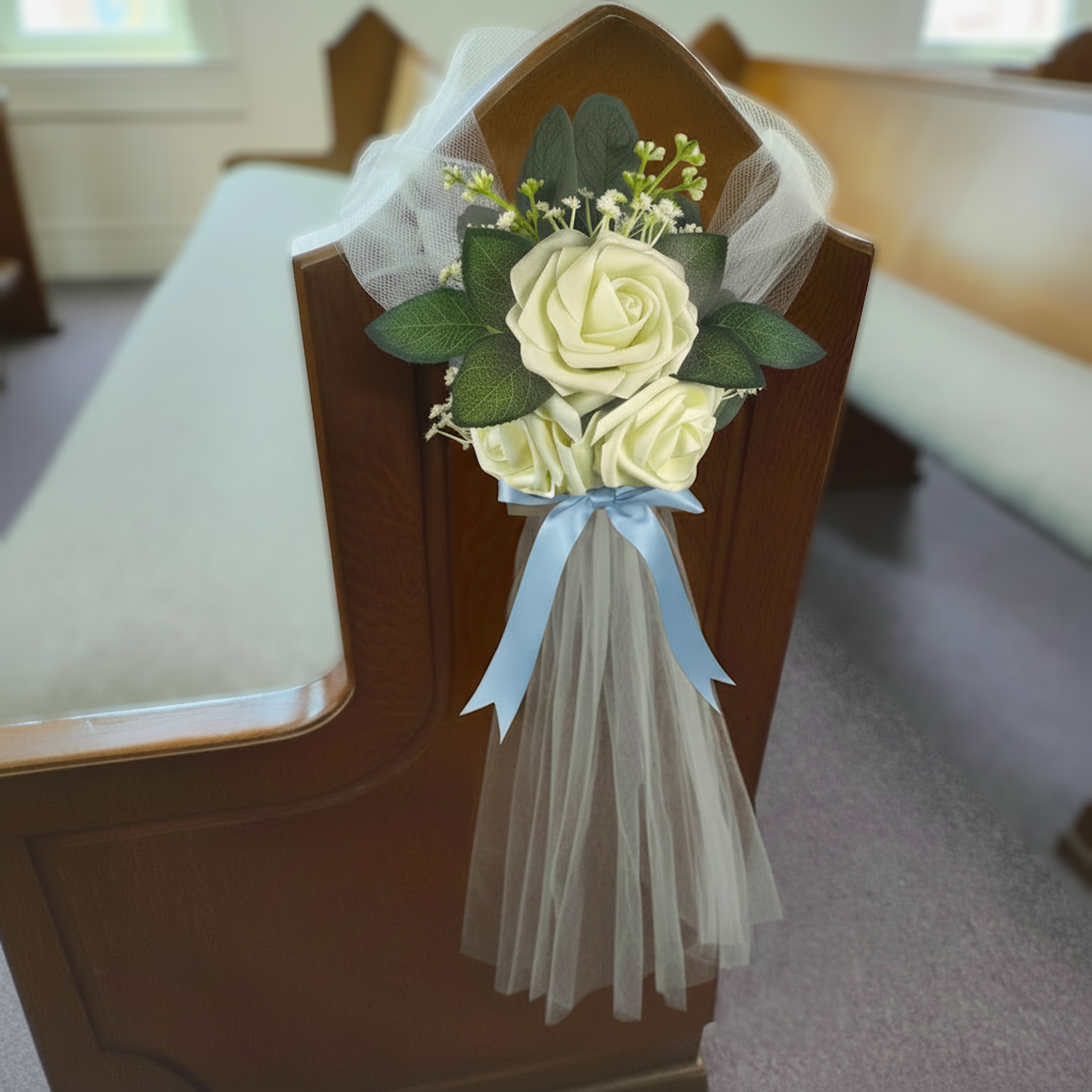 Elegance | Set of 10 ѡedding թew ϑecorations | Church Pew Decorations