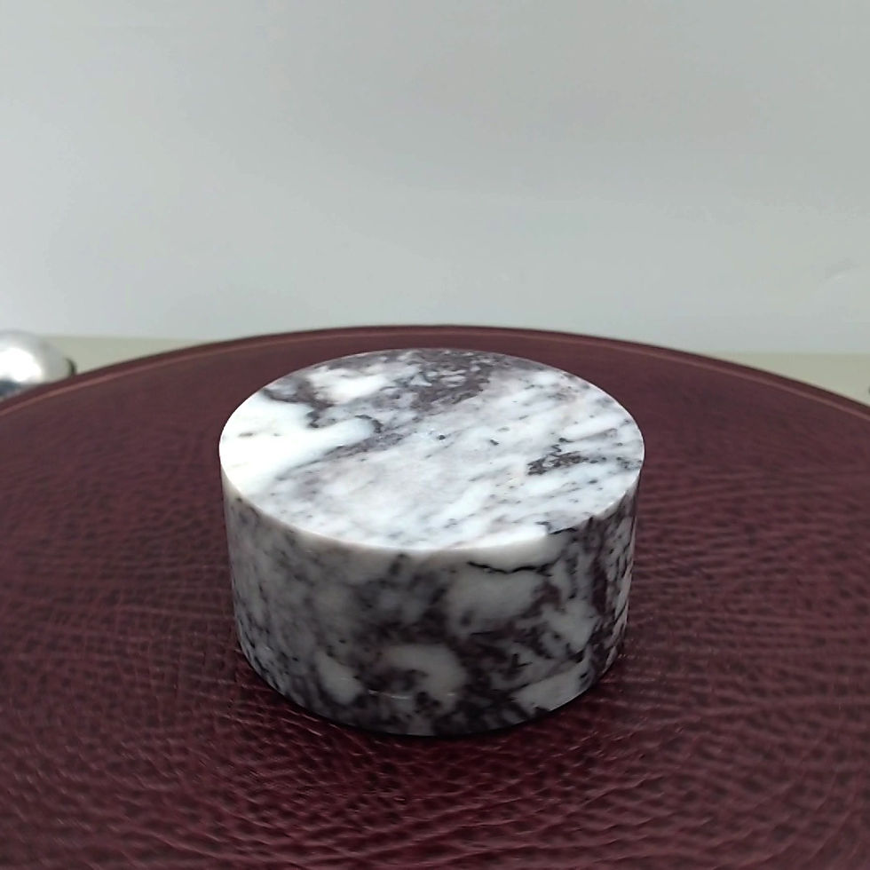 Thumbnail: Full Lilac Marble Record Weight #1 - 530gr