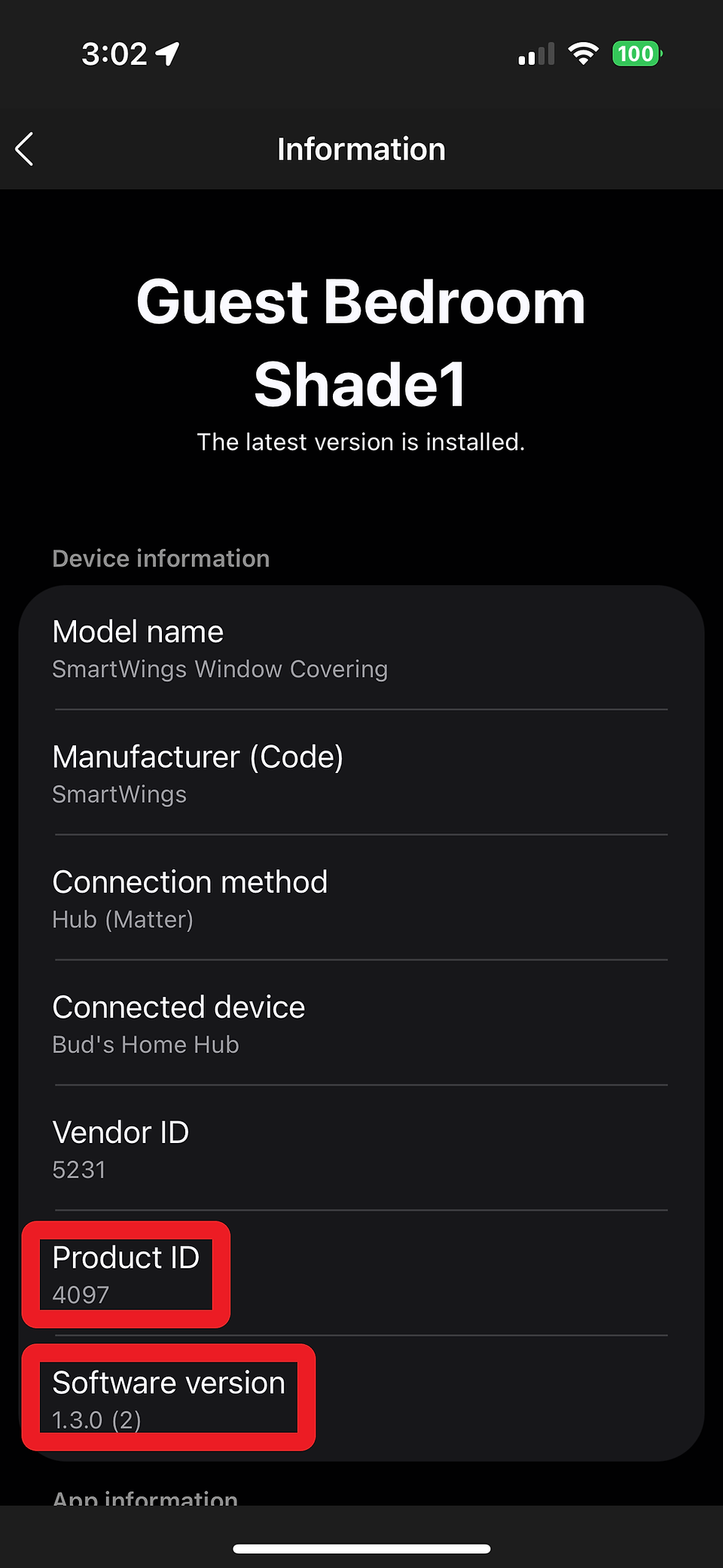 Smart Homey App screenshot showing advanced settings