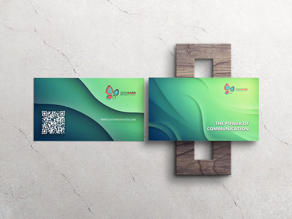 Thumbnail: ZoYo Card - Petroleum Digital Contact Card