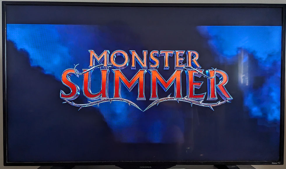 title screen for Monster Summer