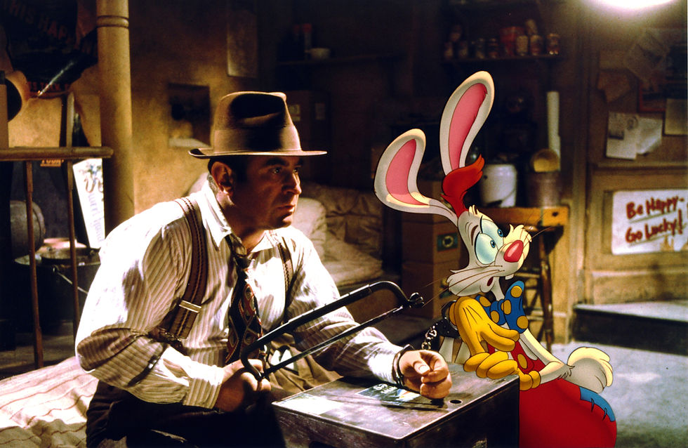 Bob Hoskins with Roger Rabbit