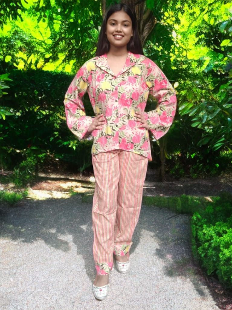 Thumbnail: Pink Floral Cotton Co Ord Set