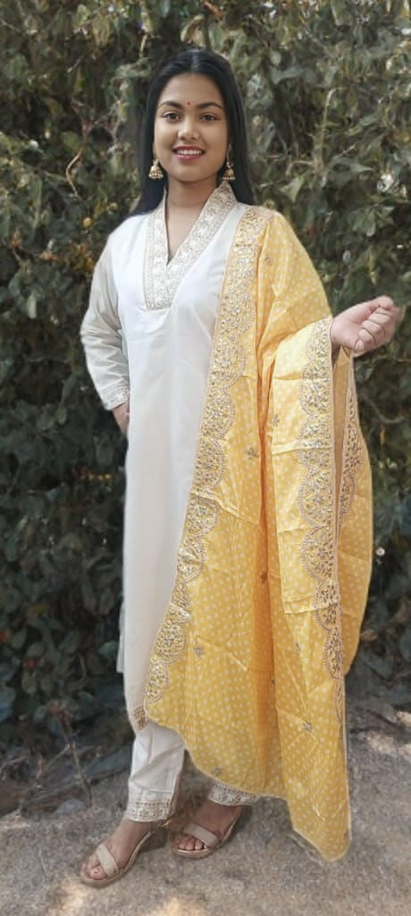 Thumbnail: White Roman Silk Suit