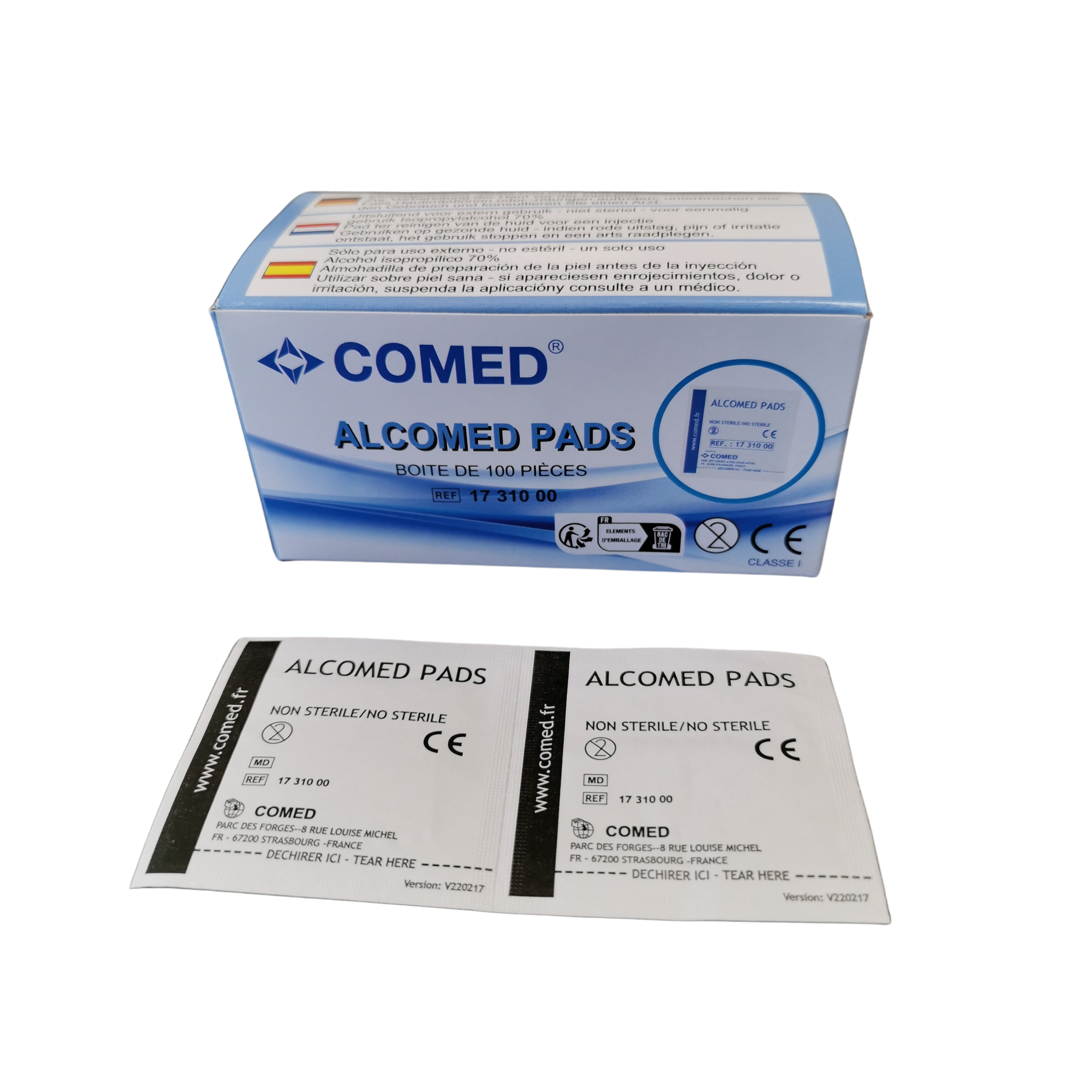 Tampon d'alcool isopropylique à 70 %