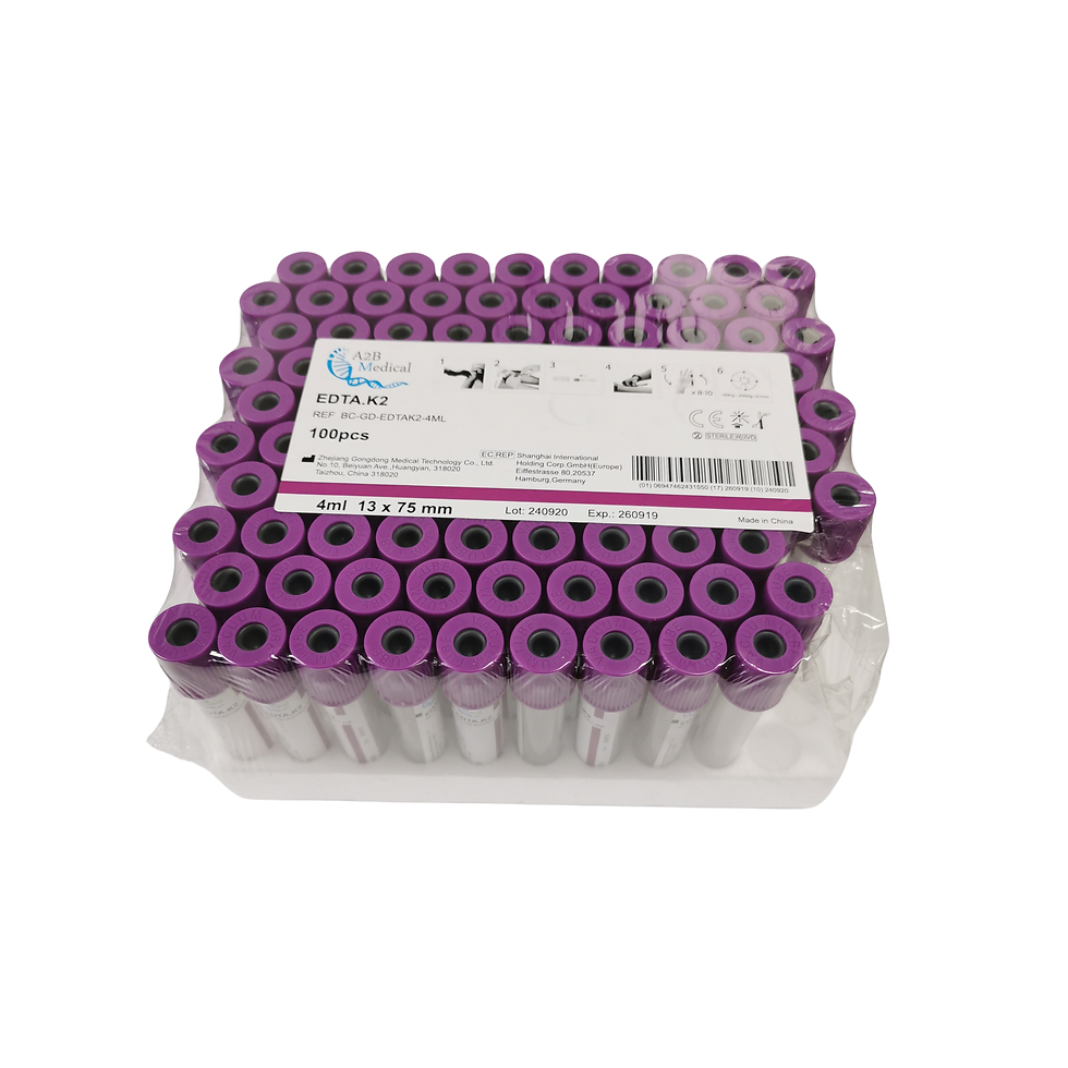 Miniature : Tube 4 mL pour prélèvements sanguins contenant un anticoagulant EDTA