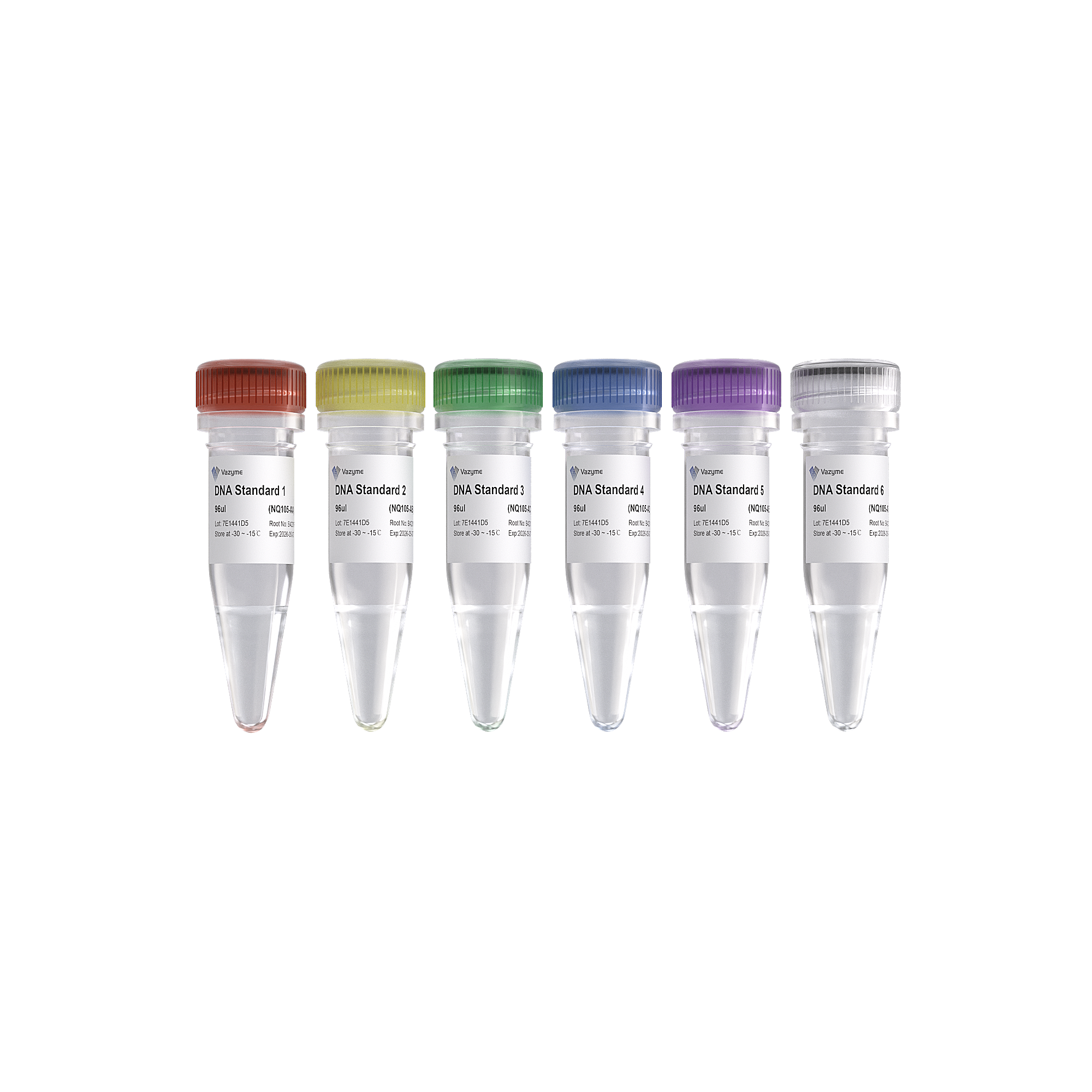 DNA Standard 1 - 6 for qPCR quantification of NGS library, SKU: NQ105