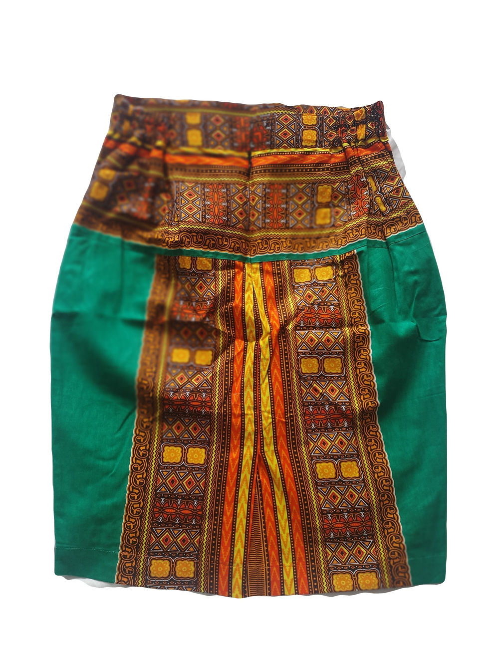 Thumbnail: Rok Afrikaanse print  groen/oranje