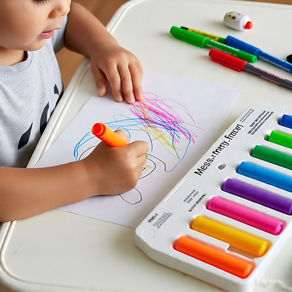 Mess-Free Summer Crafts for Kids - magic marker art