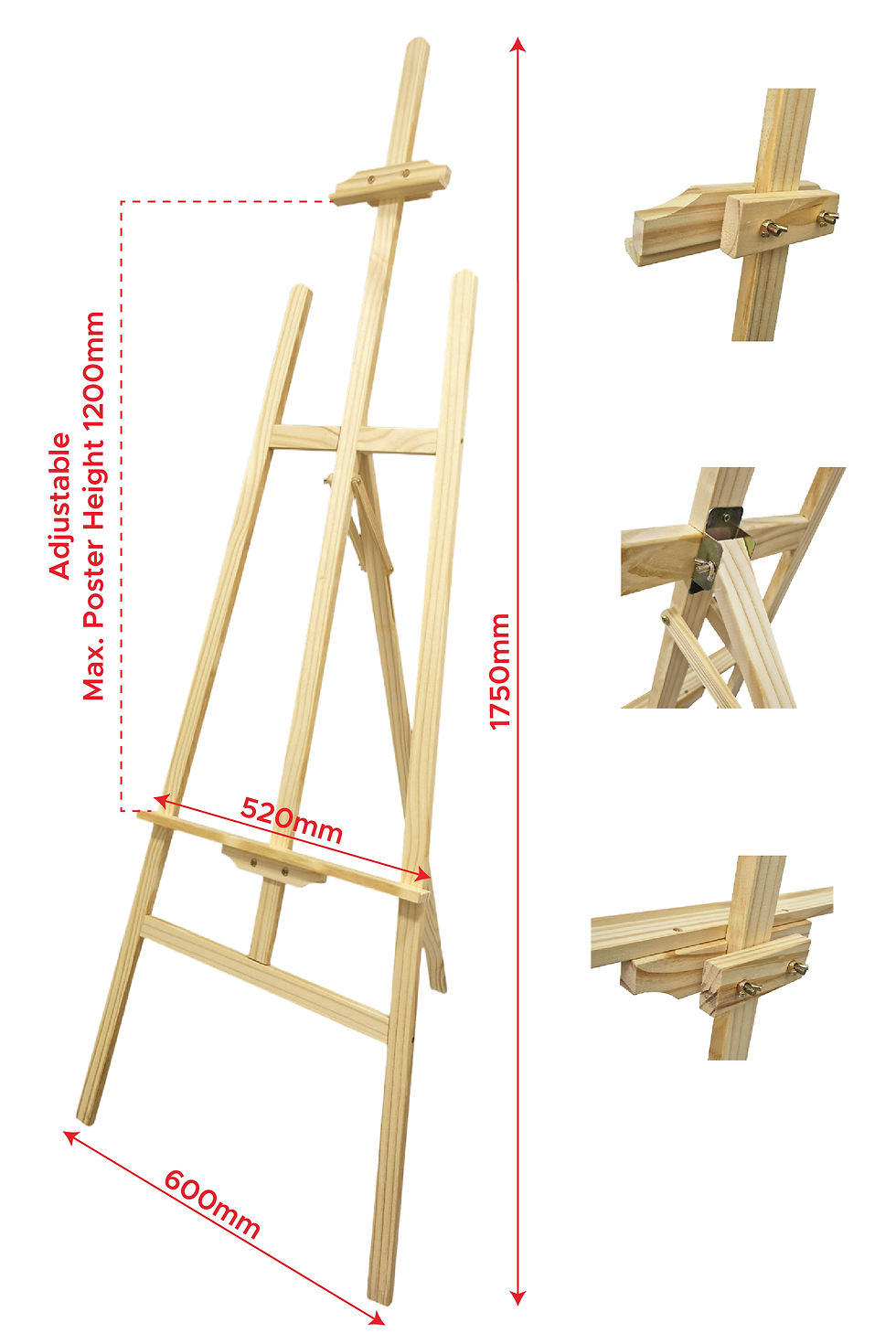 Thumbnail: Wooden Easel Stand