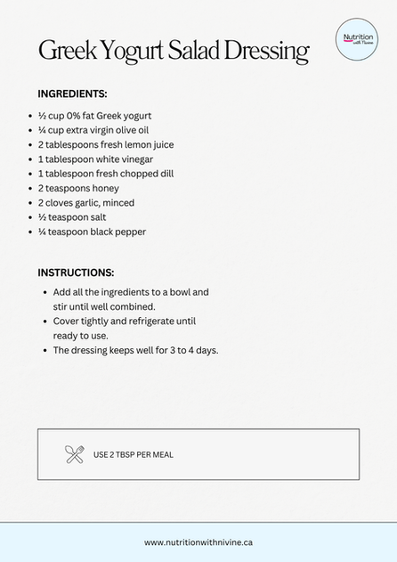 High Protein Salad Dressings