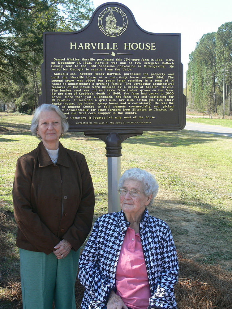 Marker Harville House bullochhistory