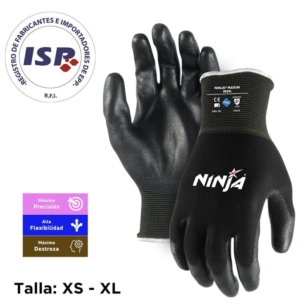Guantes de Seguridad Multi Uso Ninja Rebel pack 12 un 
