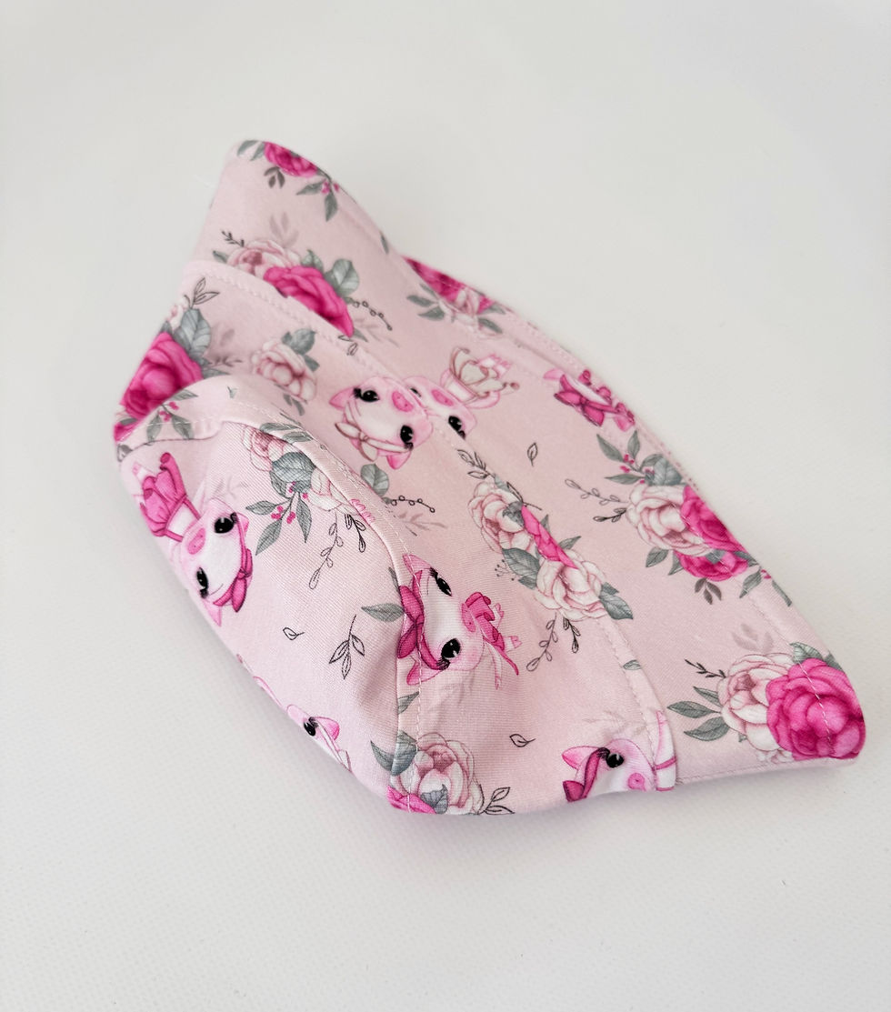 Прев'ю: Трикотажна панама Піг на рожевому