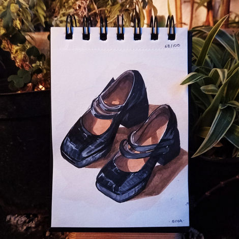 68/100: Some Sooz | 4.1" x 5.8" | Gouache