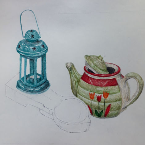 Colour pencil study | 11.75" x 16.5" | Watercolour pencils on white paper