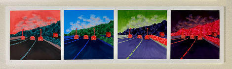 Colour Theory: Colour Families | 26.5" x 7" | Gouache