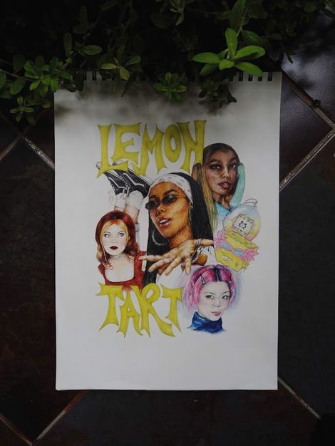 Sour Punk | 11.7” x 16.5” | Watercolour pencils on white paper