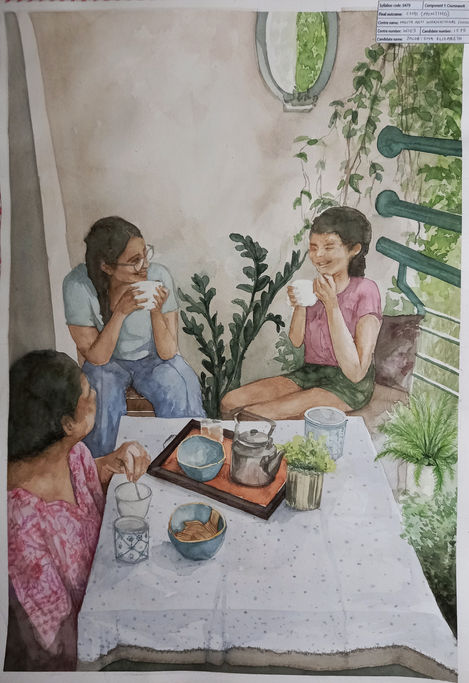 Chai_Final Outcome | 16.5" x 23.4" | Watercolour on cold-press white paper