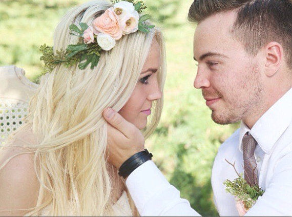 Bohemian Ranunculous Bridal Crown