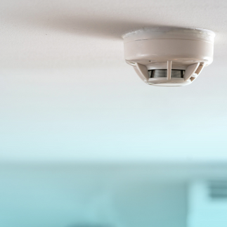 Smoke detector in a home