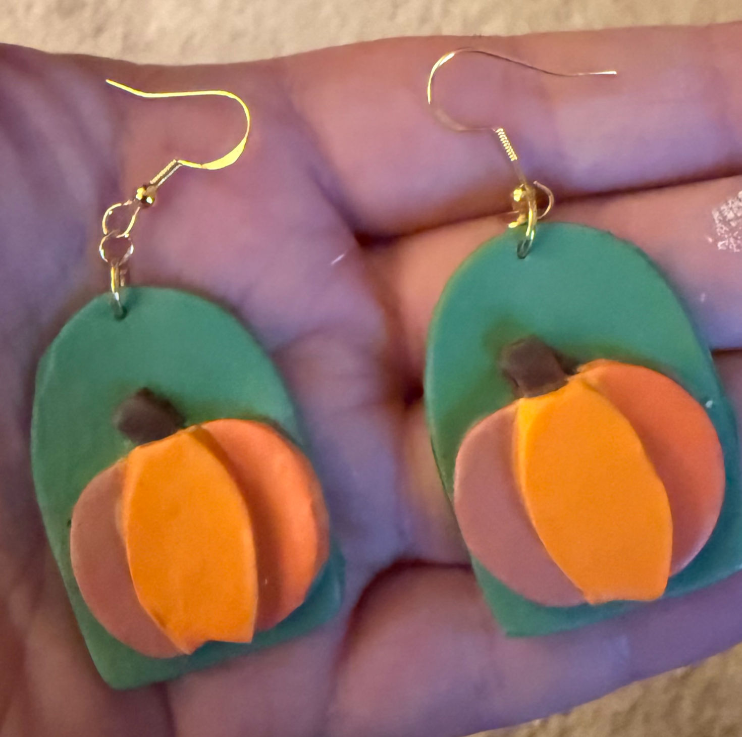 Pumpkin Portrait Earrings