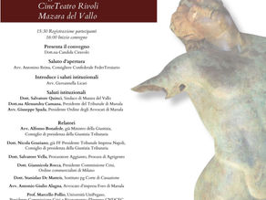 Il ruolo del codice della crisi nel rilancio delle economia
CineTeatro Rivoli, Mazara del Vallo,12/01