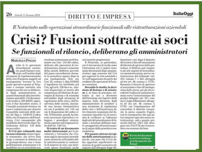 Crisi di impresa? Fusioni sottratte ai soci.
